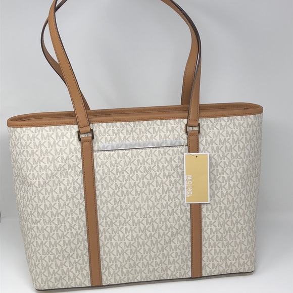 NWT Michael kors Sady Large tote vanilla - Picture 6 of 8